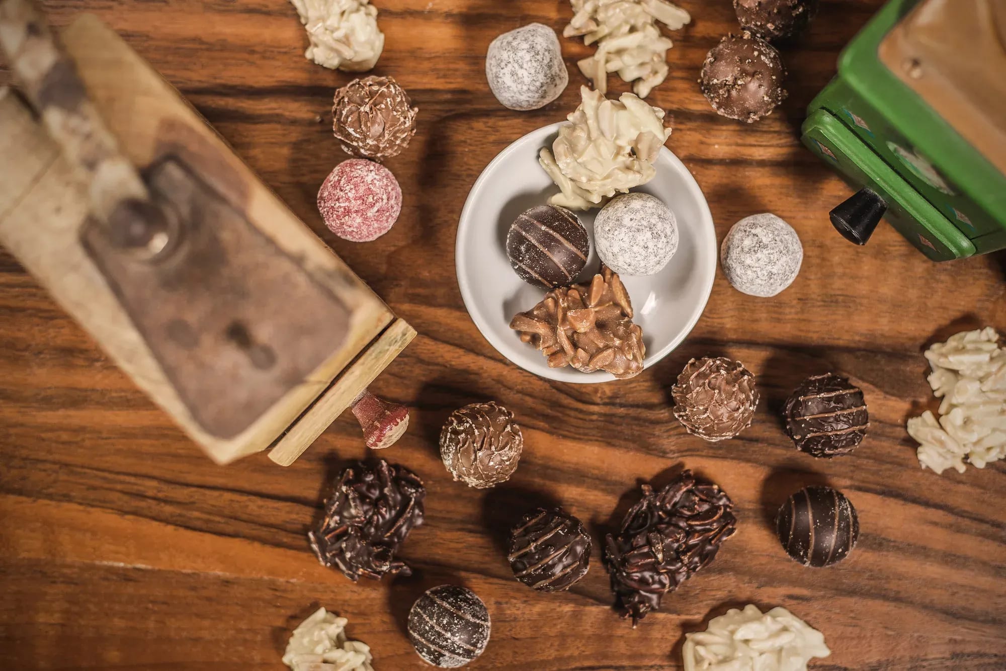 Hausgemachte Pralinen aus der Confiserie des Kolmsteiner Hofs